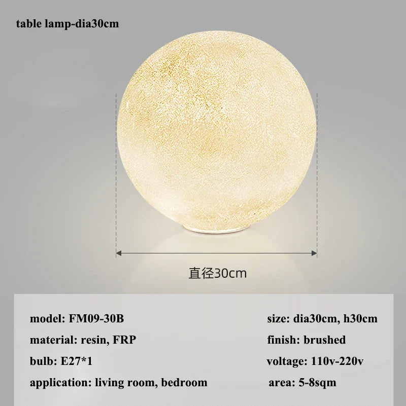 Wabi-Sabi Moon LED Pendant Light in FRP, 15 to 60 cm – view 15