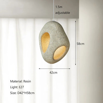 Nordic Wabi-Sabi Creative LED Pendant Light for Dining and Bedroom – view 18