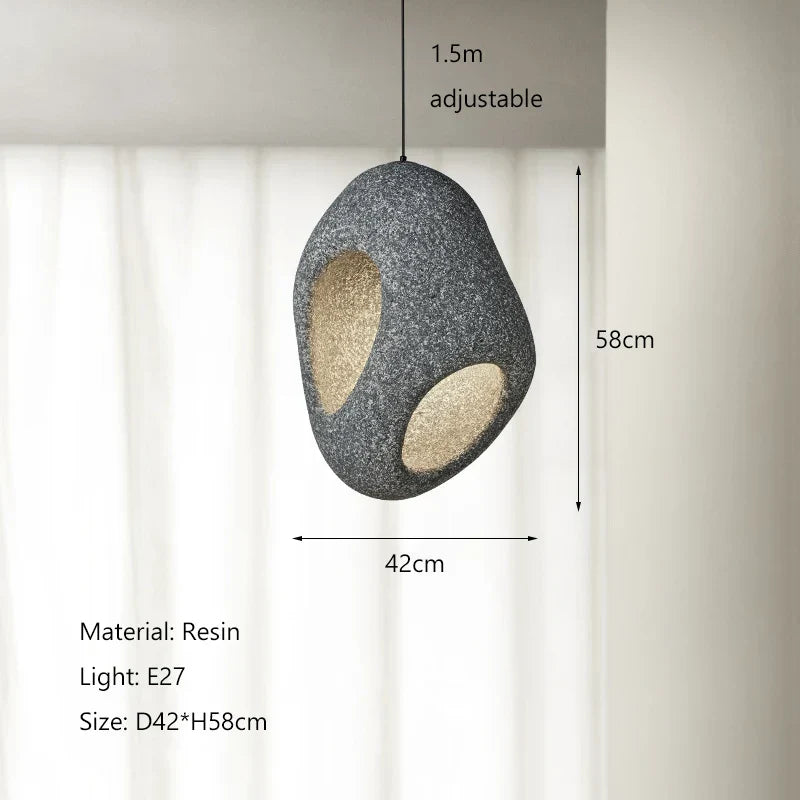 Nordic Wabi-Sabi Creative LED Pendant Light for Dining and Bedroom – view 20
