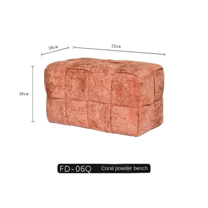 Upholstered Suede Shoe-Changing Stool and Bench, Single or Double Seat – view 24