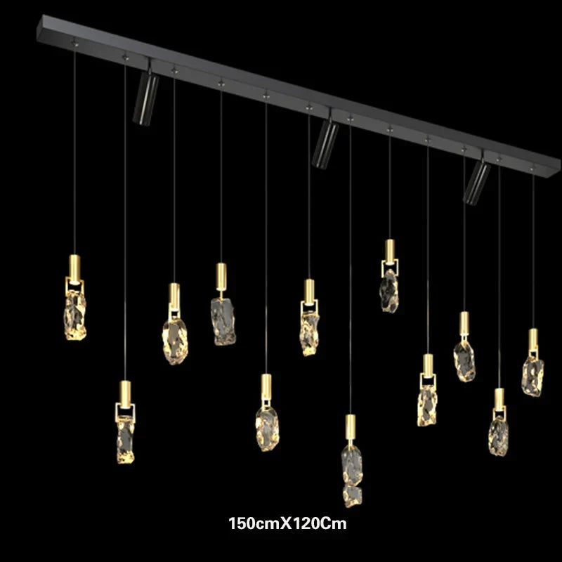 Modern Linear Multi-Head Pendant Light for Dining Table and Kitchen – view 9