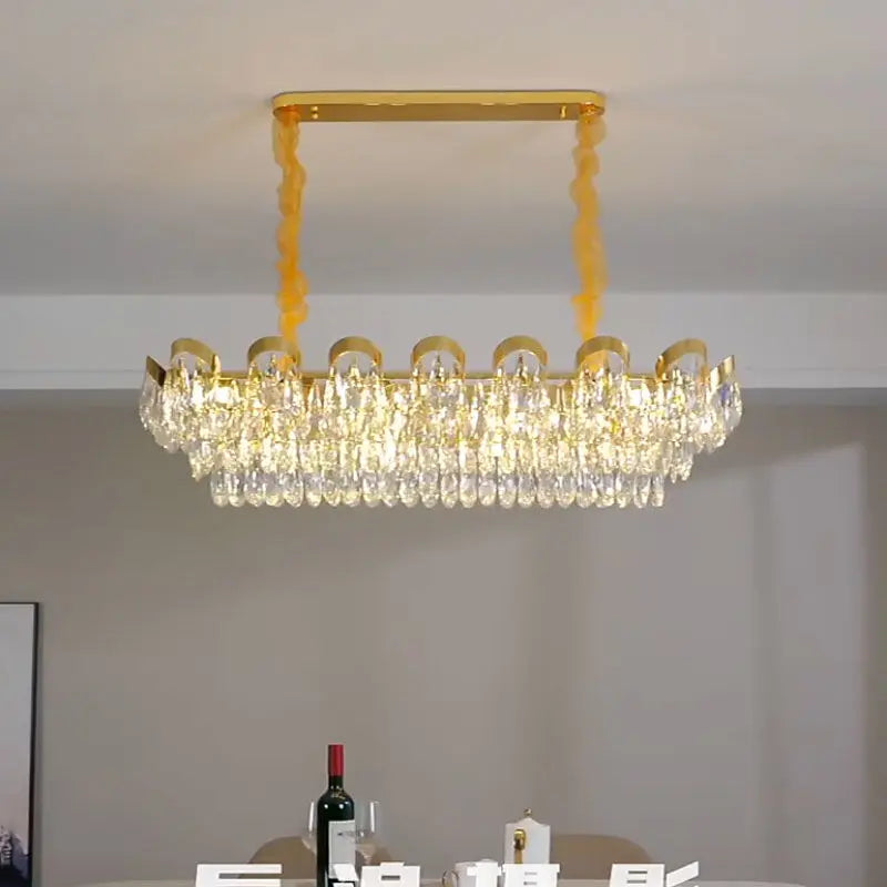 Alice LED Modern Crystal Sunflower Chandelier for Dining Room – view 10