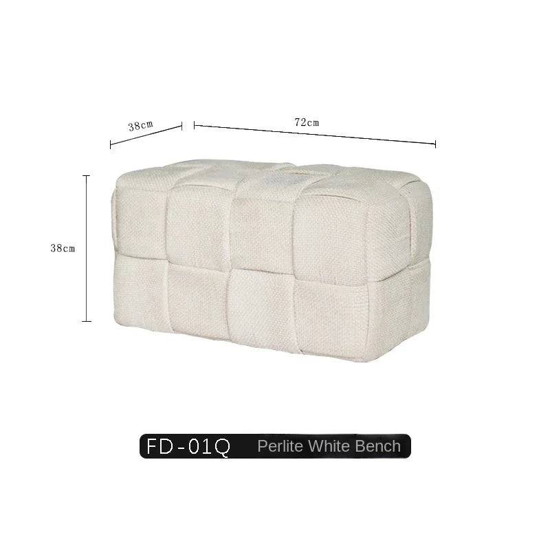 Upholstered Suede Shoe-Changing Stool and Bench, Single or Double Seat – view 25