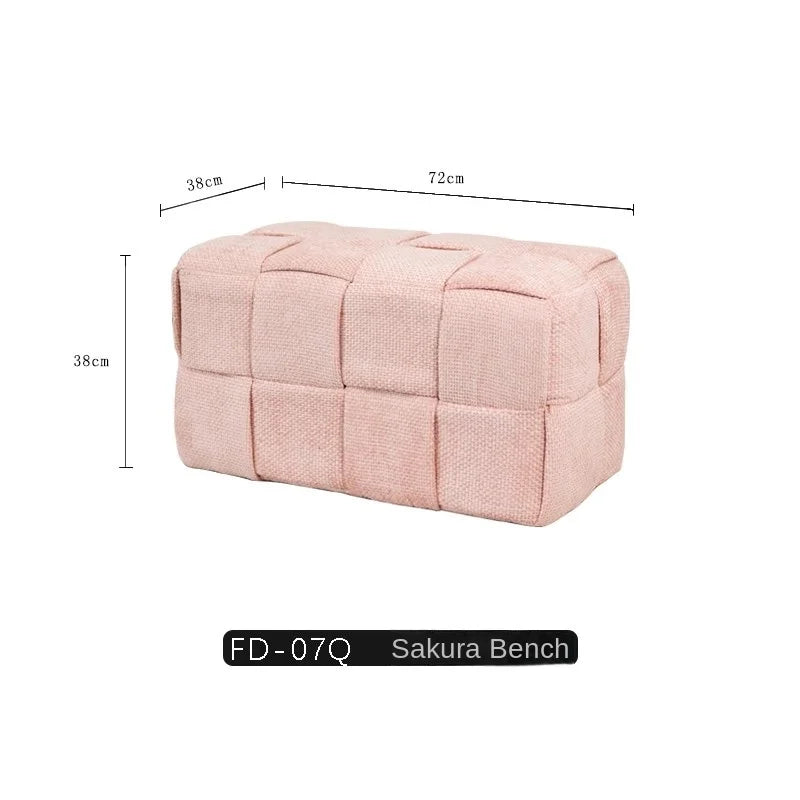 Upholstered Suede Shoe-Changing Stool and Bench, Single or Double Seat – view 15