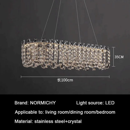 Signature Crystal LED Chandelier, Round, Tiered or Linear – view 14