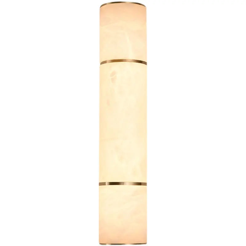 Modern Marble and Copper LED Wall Sconce – Up and Down Light – view 6