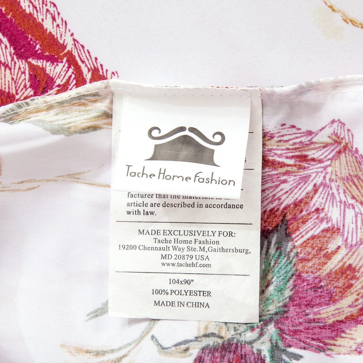 Vintage Rose Garden Hummingbird Floral Duvet Cover in Burgundy and White – view 11