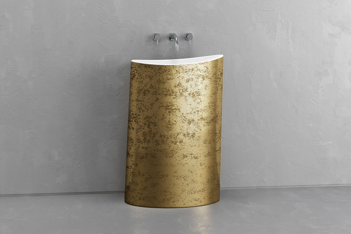 Oval Freestanding Concrete Pedestal Sink – Bespoke Collection – view 19