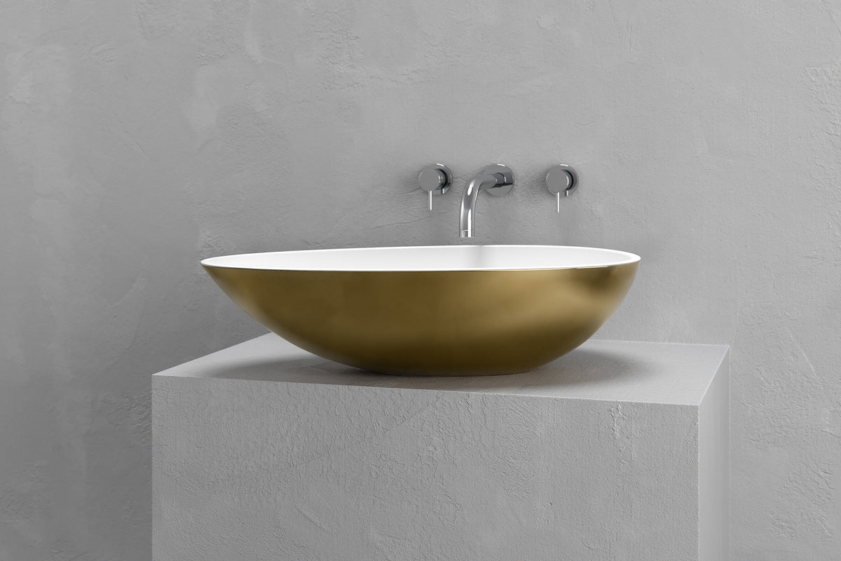 Egg-Shaped Concrete Vessel Sink with Custom Finishes – view 19
