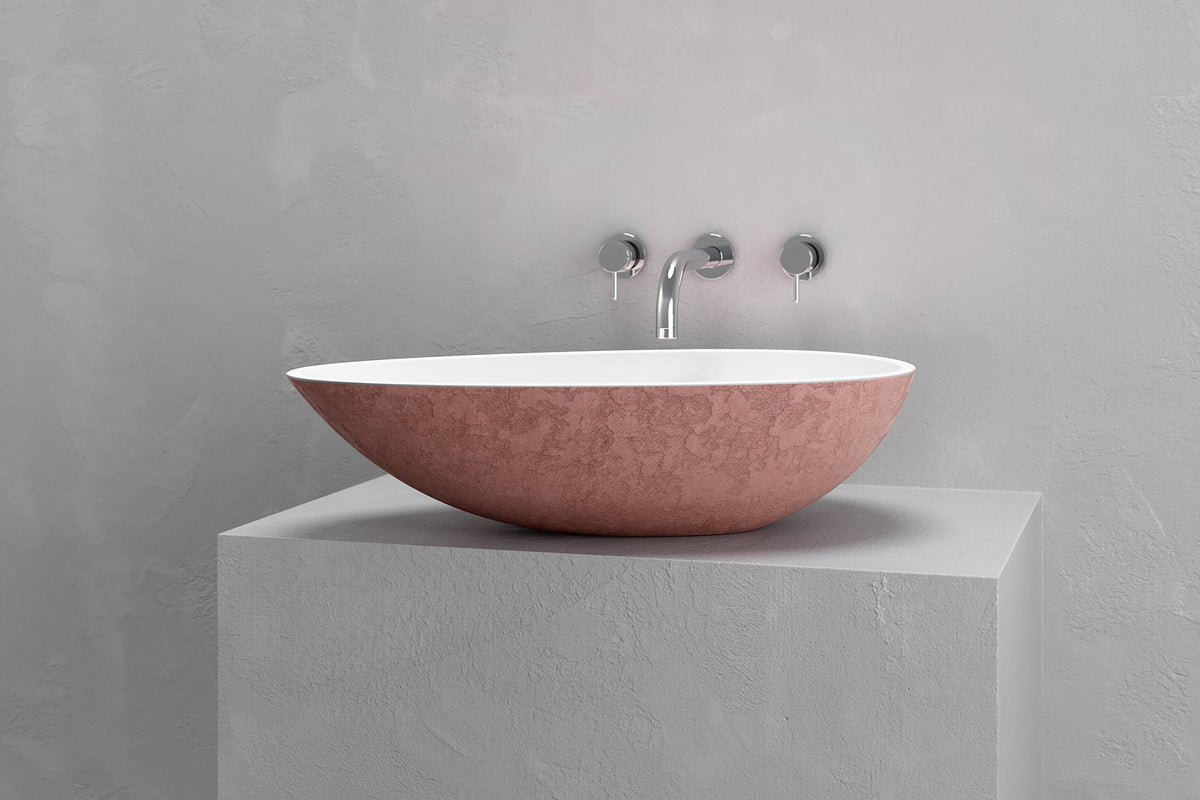Egg-Shaped Concrete Vessel Sink with Custom Finishes – view 13