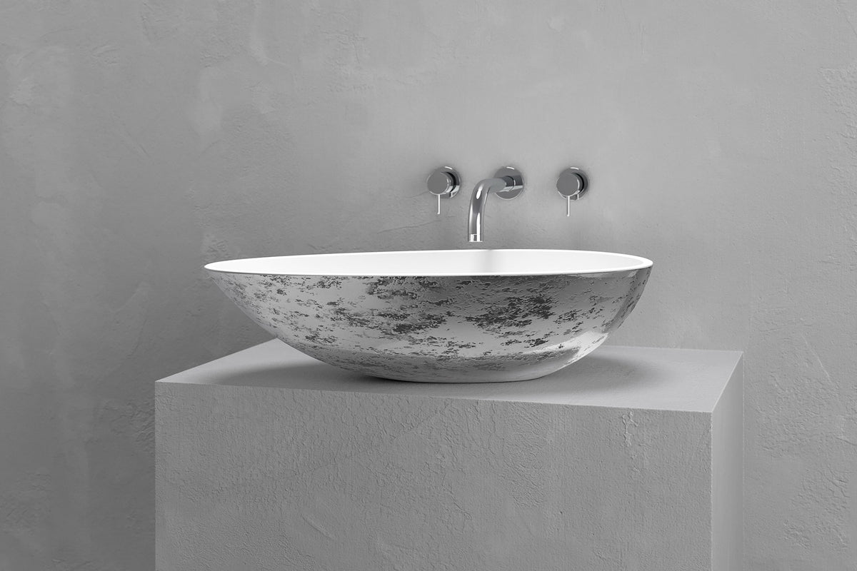 Egg-Shaped Concrete Vessel Sink with Custom Finishes – view 14