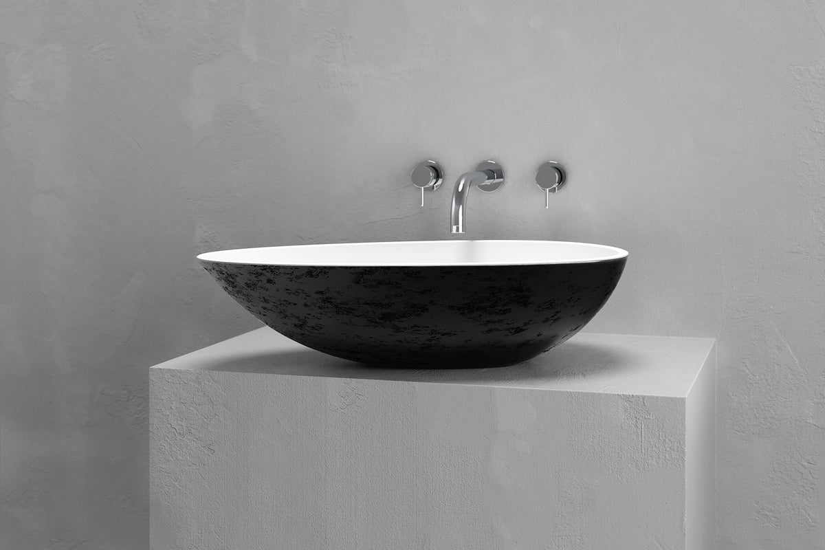 Egg-Shaped Concrete Vessel Sink with Custom Finishes – view 15