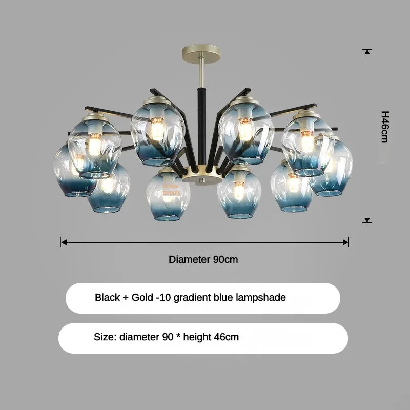 LED Magic Bean Molecular Chandelier, 3 to 10 Heads – view 27