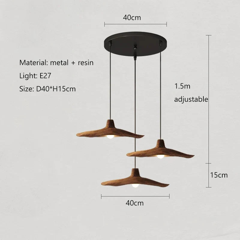 Vintage Wabi-Sabi E27 Pendant Light for Dining Room, 30 or 40 cm – view 10