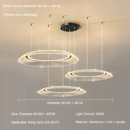 Modern LED Ring Chandelier for Dining Room with Infinite Dimming – view 15