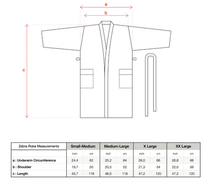 Rainbow Linen Cotton Turkish Robe with Pockets and Belt – view 9