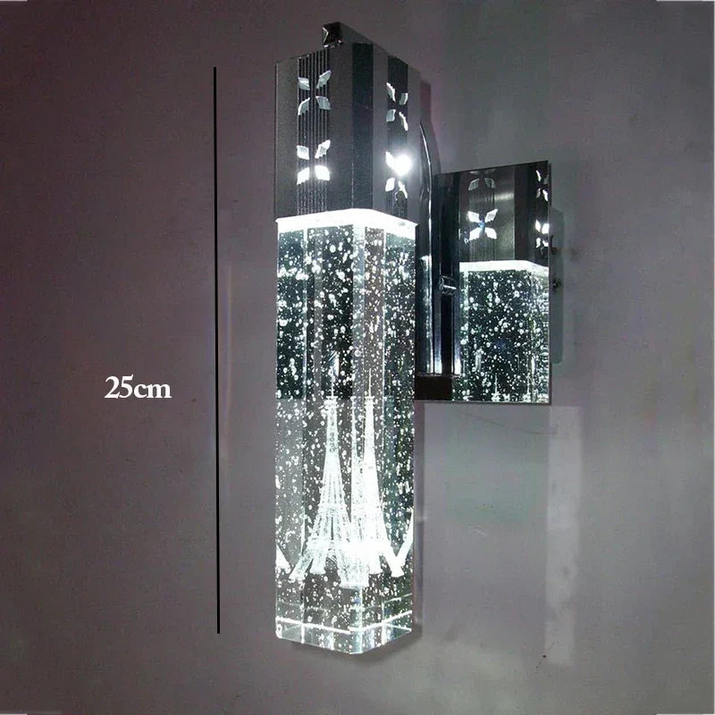 Bubble Crystal LED Pendant Light and Wall Lamp in Gold or Silver – view 10