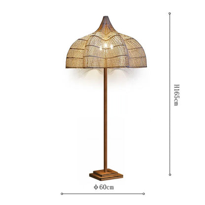 Handmade Petal Rattan Pendant Light for Kitchen Island and Living Room – view 13