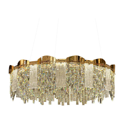Modern Circular Crystal Chandelier for Dining and Living Room – view 5