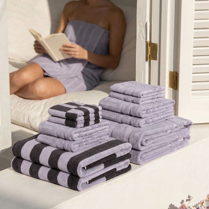 Shadmoor Australian Cotton Towels with Geometric Pattern, 600 GSM – view 34