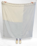 Simone Brushed Acrylic Jacquard Throw with Knotted Fringe – view 3