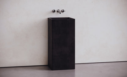 Elevated Concrete Rectangular Bathroom Sink