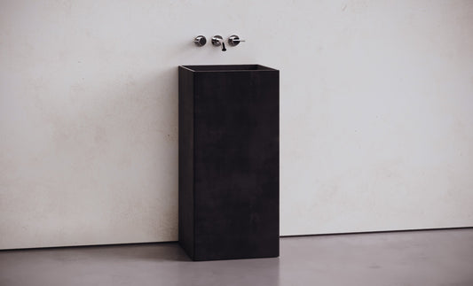 Elevated Concrete Rectangular Bathroom Sink