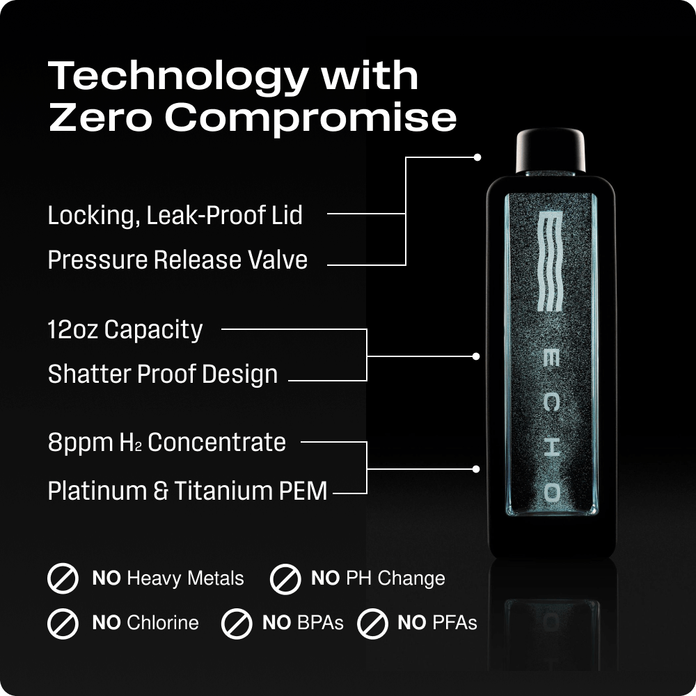 ECHO Flask Hydrogen Water Bottle with Smart Tracking – view 5