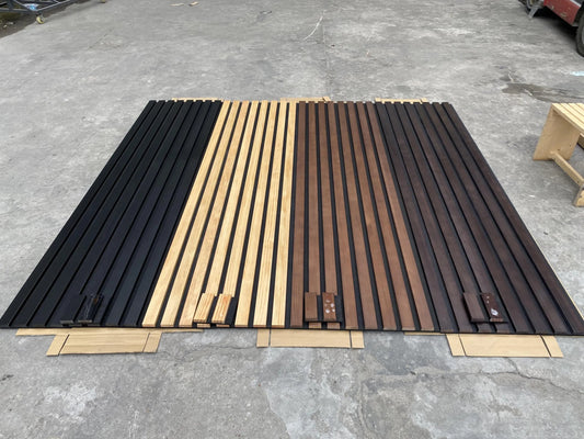 Solid Wood Acoustic Slat Wall Panels for Enhanced Acoustics