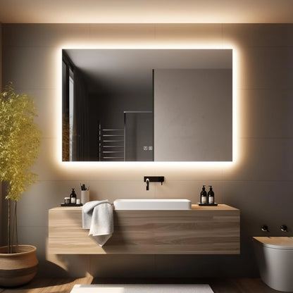 Standard Sleek Backlit LED Bathroom Mirror with Anti-Fog and Dimmer – view 2