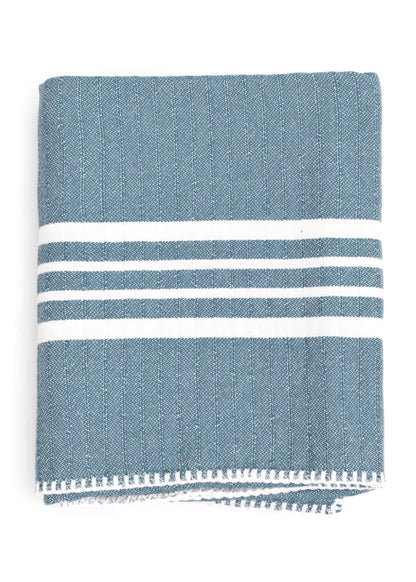 Farm House Turkish Towel Without Fringe, 39 x 70 Inch Handwoven Cotton – view 18