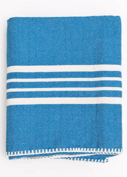 Farm House Turkish Towel Without Fringe, 39 x 70 Inch Handwoven Cotton – view 9
