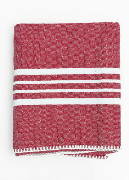 Farm House Turkish Towel Without Fringe, 39 x 70 Inch Handwoven Cotton – view 4