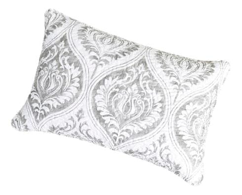 Matelassé Floral Pillow Sham, Austere Grey Moon Sky