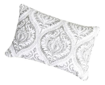 Matelassé Floral Pillow Sham, Austere Grey Moon Sky