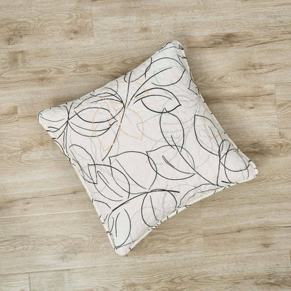 Abstract Leaf Line Art Microfiber Euro Sham and Cushion Covers – view 7