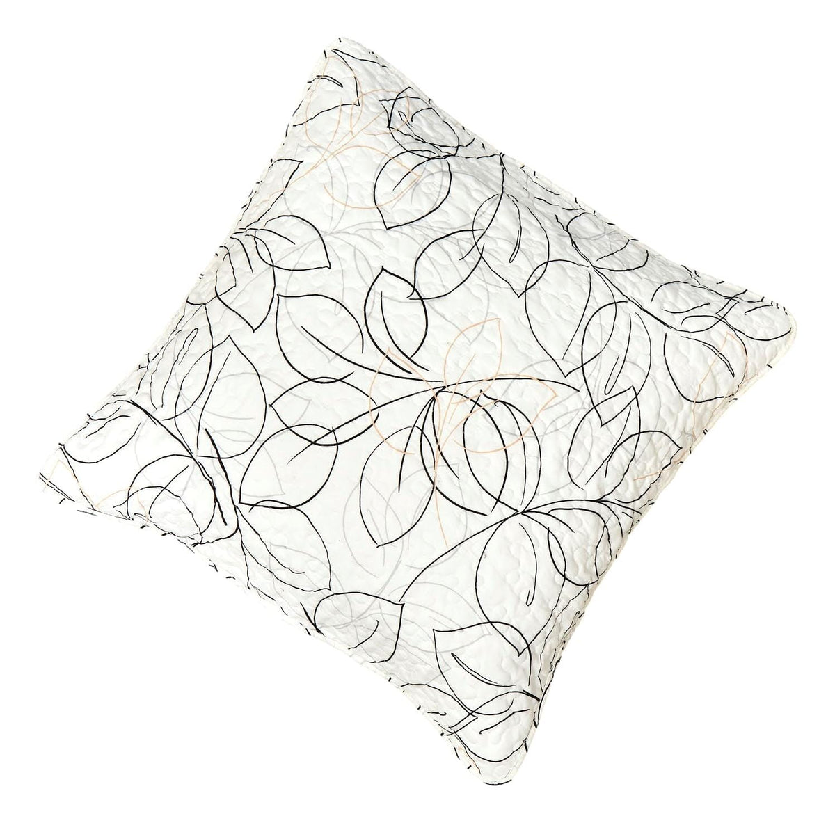 Microfiber Abstract Leaf Line Art Pillow Shams
