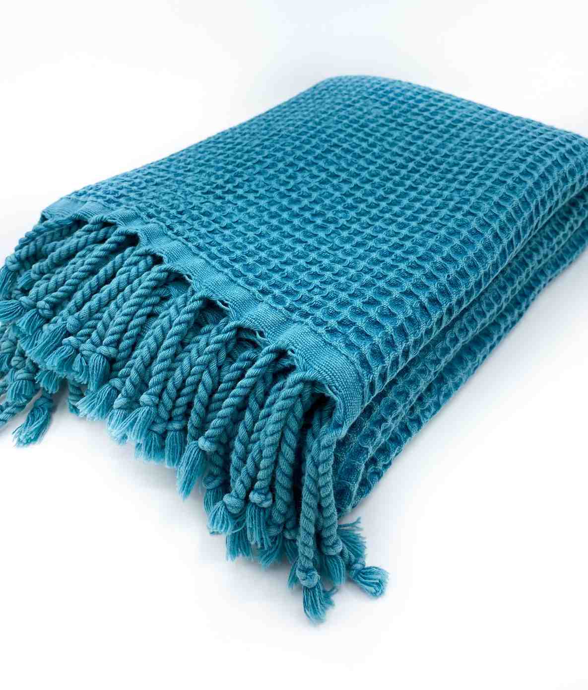 Waffle Weave Organic Cotton Turkish Towel, Stone Washed Bath and Hand – view 31