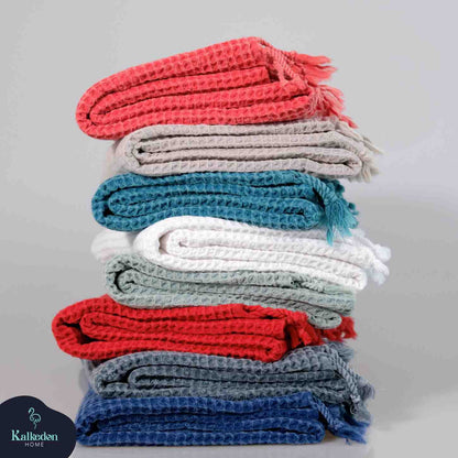 Organic Cotton Waffle Turkish Bath Towel