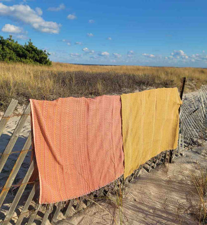 ALA Peshtemal Turkish Cotton Towel, Handwoven 40 x 70 Inch Beach Towel – view 2