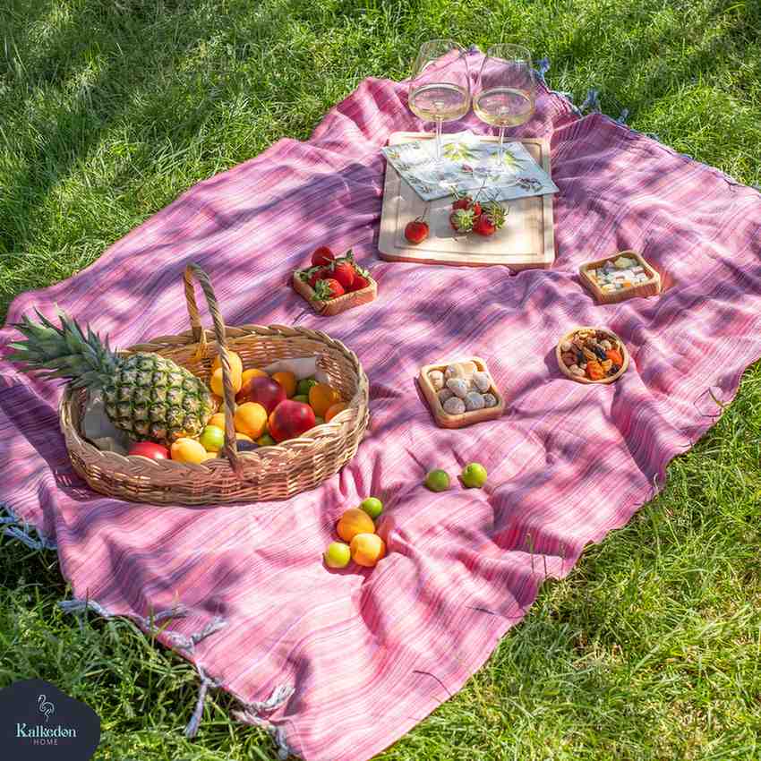 Turkish Cotton Rainbow Beach Towel, Jacquard Woven 38 x 68 Inch – view 2