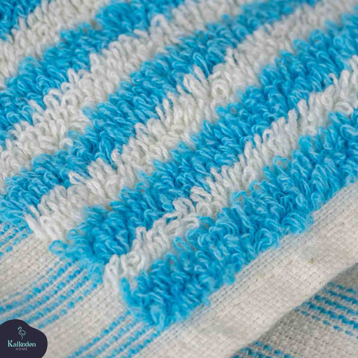 Striped Organic Turkish Cotton Hand Towel, Long 17 x 35 Inch – view 7