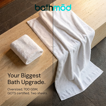 Luxury Organic Cotton Bath Sheets, Two Pack, 40 x 70 Inch, GOTS Certified – view 7