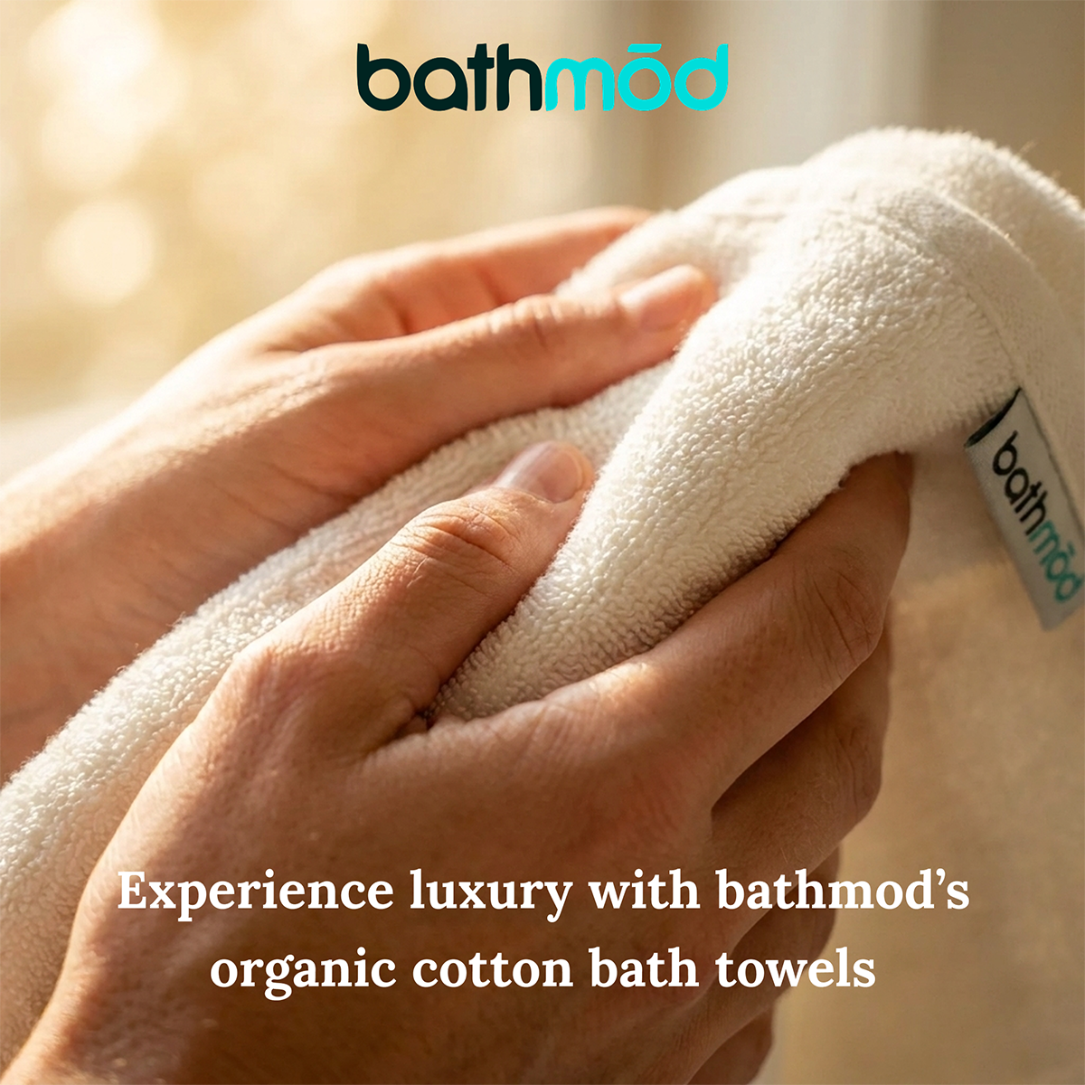 Luxury Organic Cotton Bath Towels, Four Pack, 30 x 56 Inch, GOTS Certified – view 7
