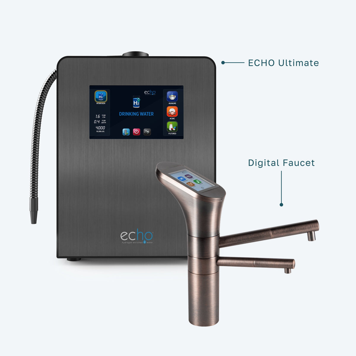 Echo Ultimate Hydrogen Water Machine – Alkaline, Acidic and Filtered Water – view 11