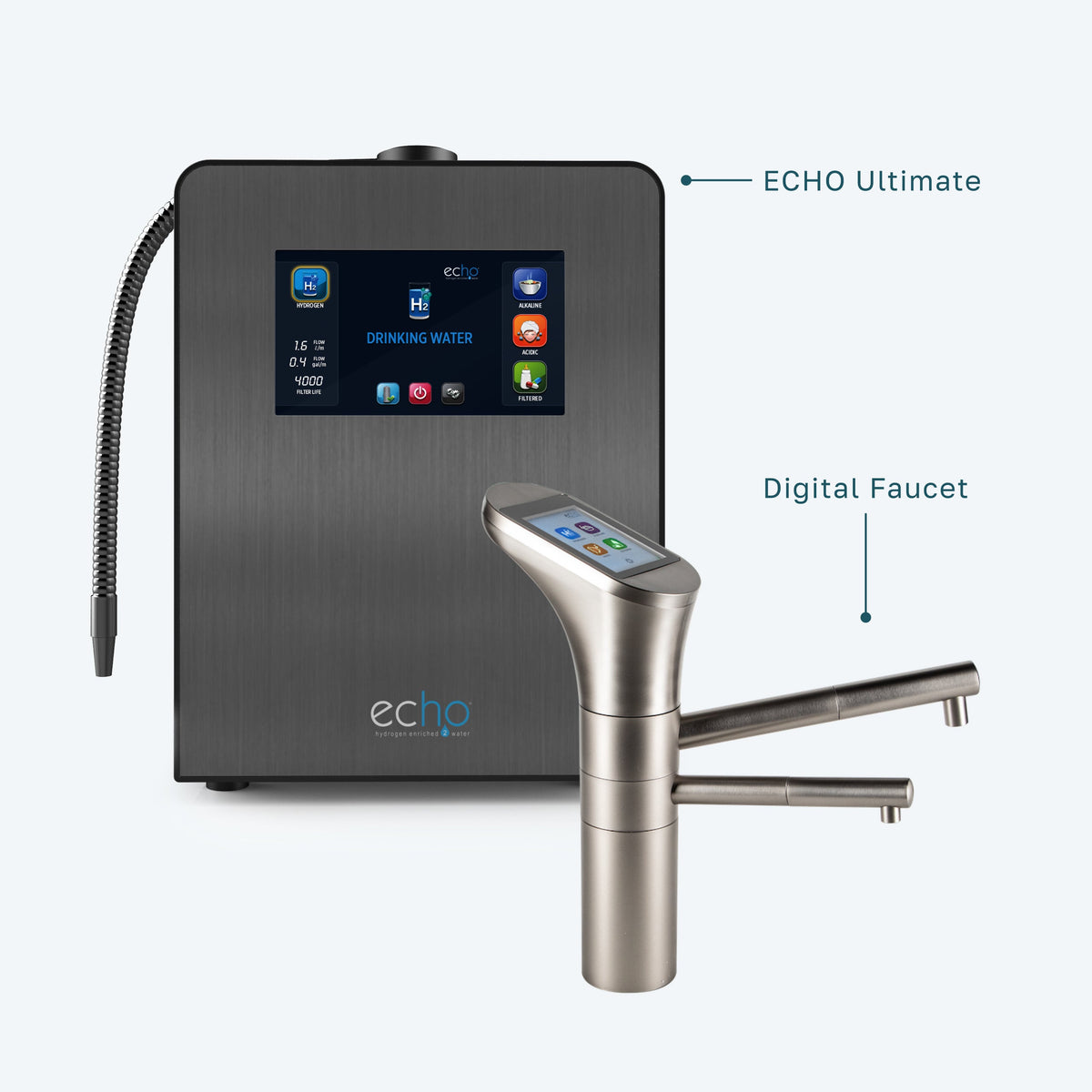 Echo Ultimate Hydrogen Water Machine – Alkaline, Acidic and Filtered Water – view 9