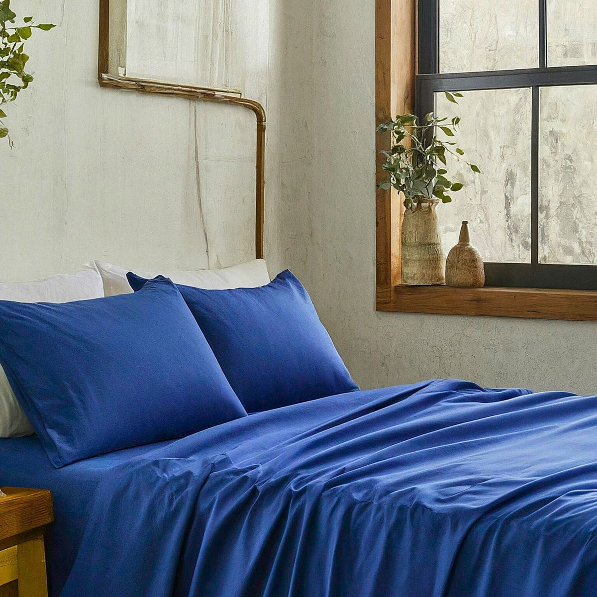 Ocean Blue Polyester Duvet Cover Set with Zipper Closure – view 5