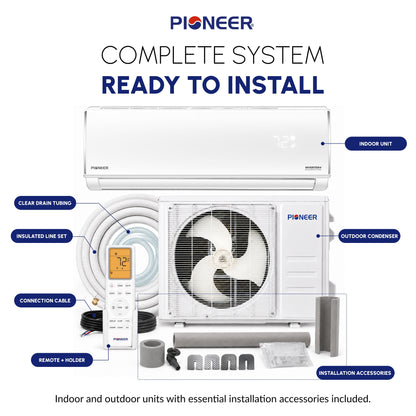 Pioneer Diamante Pro 12,000 BTU Ductless Mini-Split Heat Pump - view 3