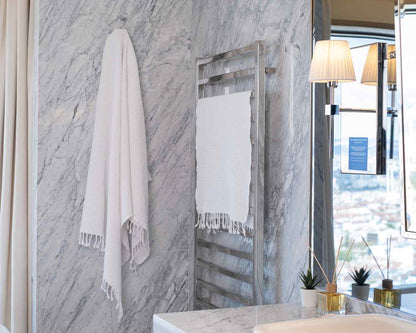 Waffle Weave Organic Cotton Turkish Towel, Stone Washed Bath and Hand – view 38