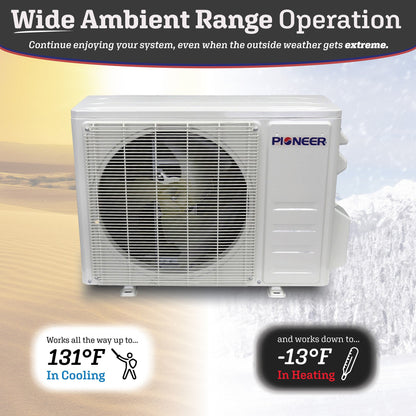 Pioneer Quantum Ultra 9,000 BTU 24 SEER2 230V High-Wall Ductless Energy-Star Mini-Split Air Conditioner Inverter Heat Pump Full Set – view 4